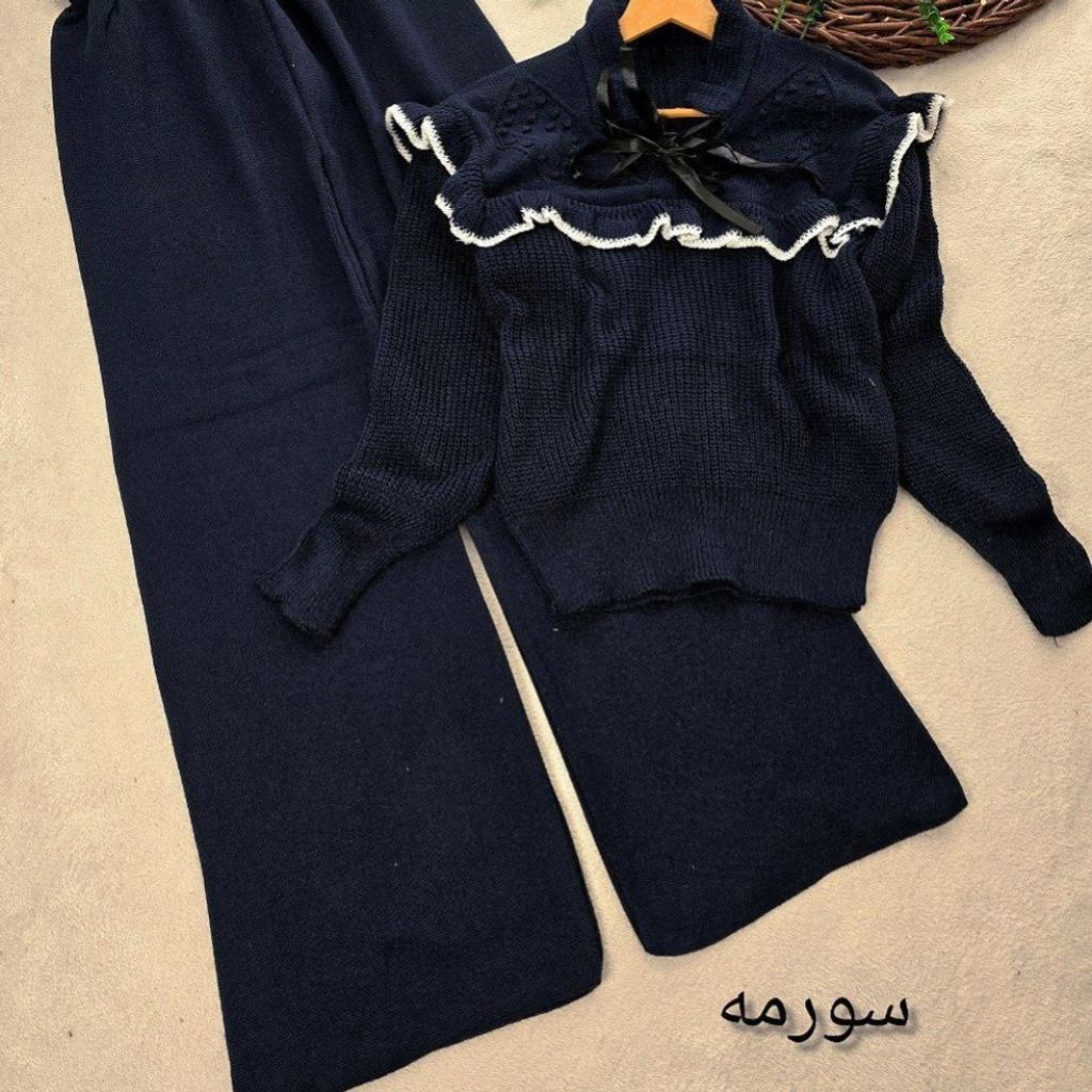 خرید اینترنتی ست رز یقه ربان دار