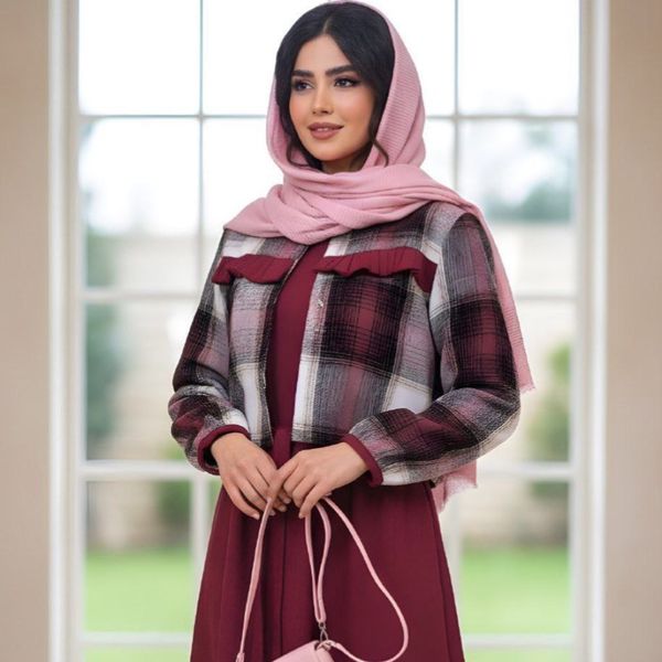 کت سارافون مخمل کبریتی یلدایی