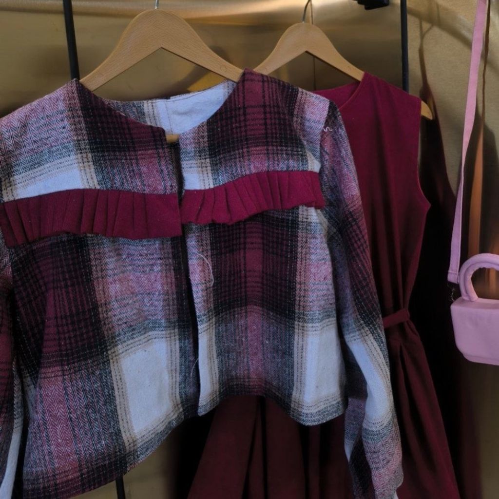 فروش اینترنتی کت سارافون مخمل کبریتی یلدایی