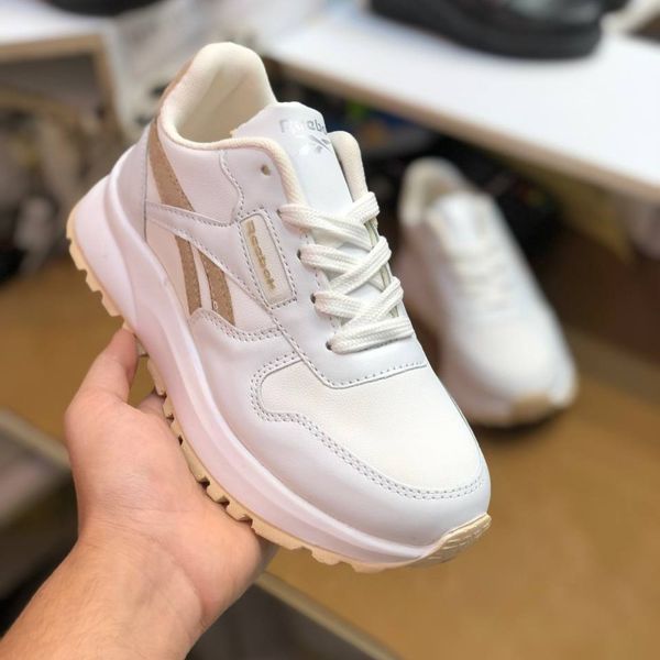 کفش چرم زنانه اسپرت مدل ریبوک سفید