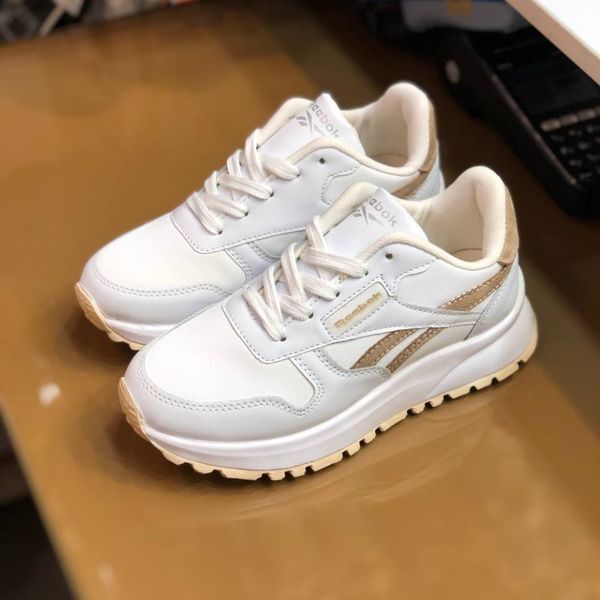 کفش چرم زنانه اسپرت مدل ریبوک سفید