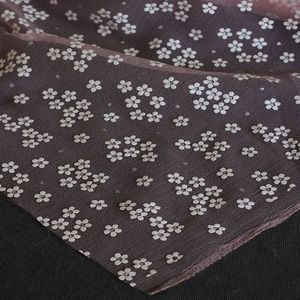 پارچه تور ارگانزا گل گچی 1138