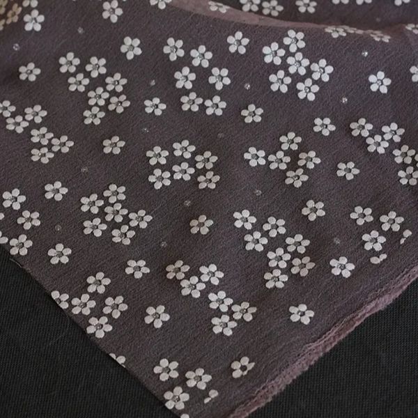 پارچه تور ارگانزا گل گچی