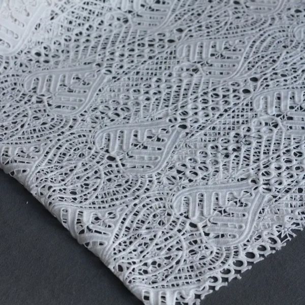 پارچه گیپور نخ ( قلاب بافی )