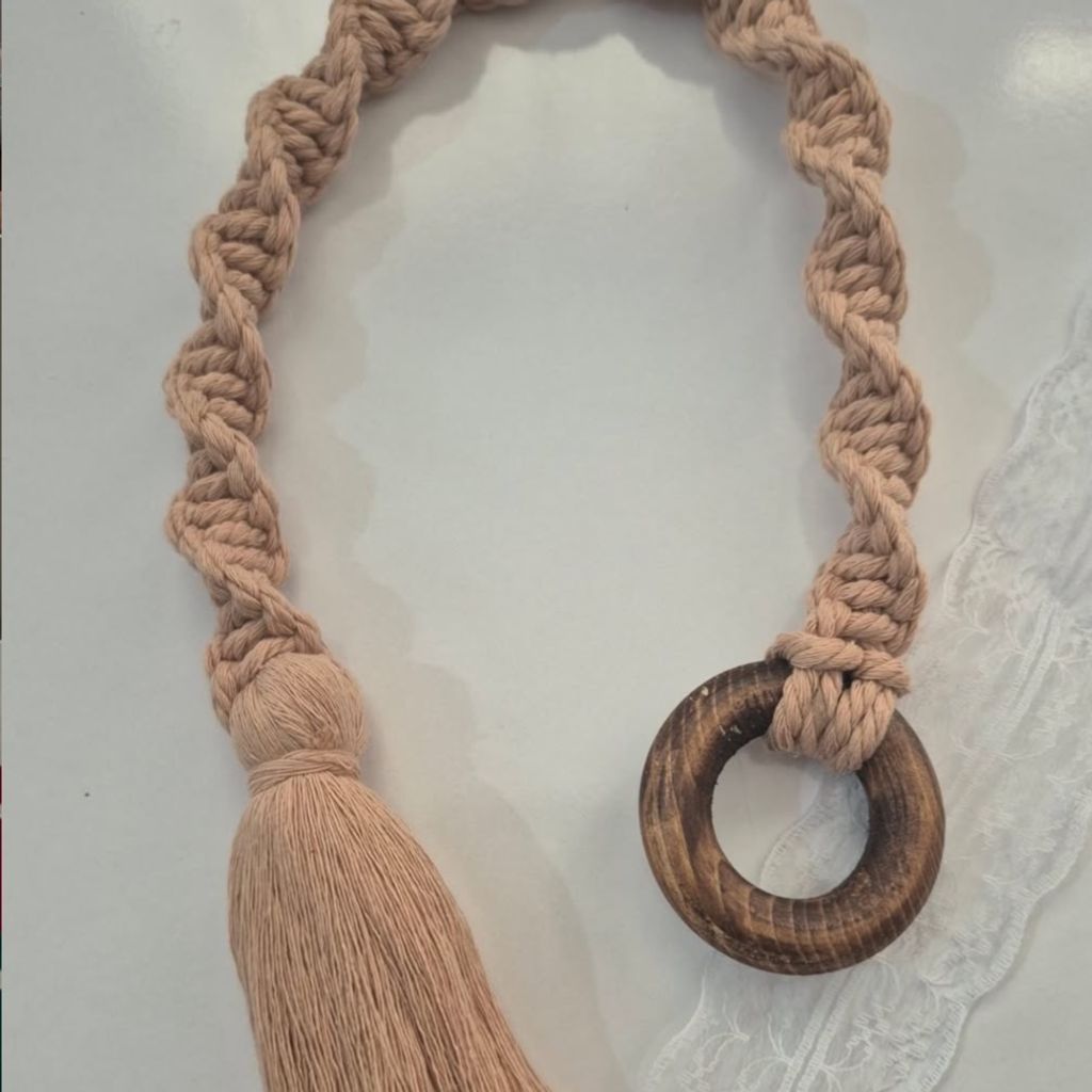 خرید انلاین هولدر پرده مکرومه