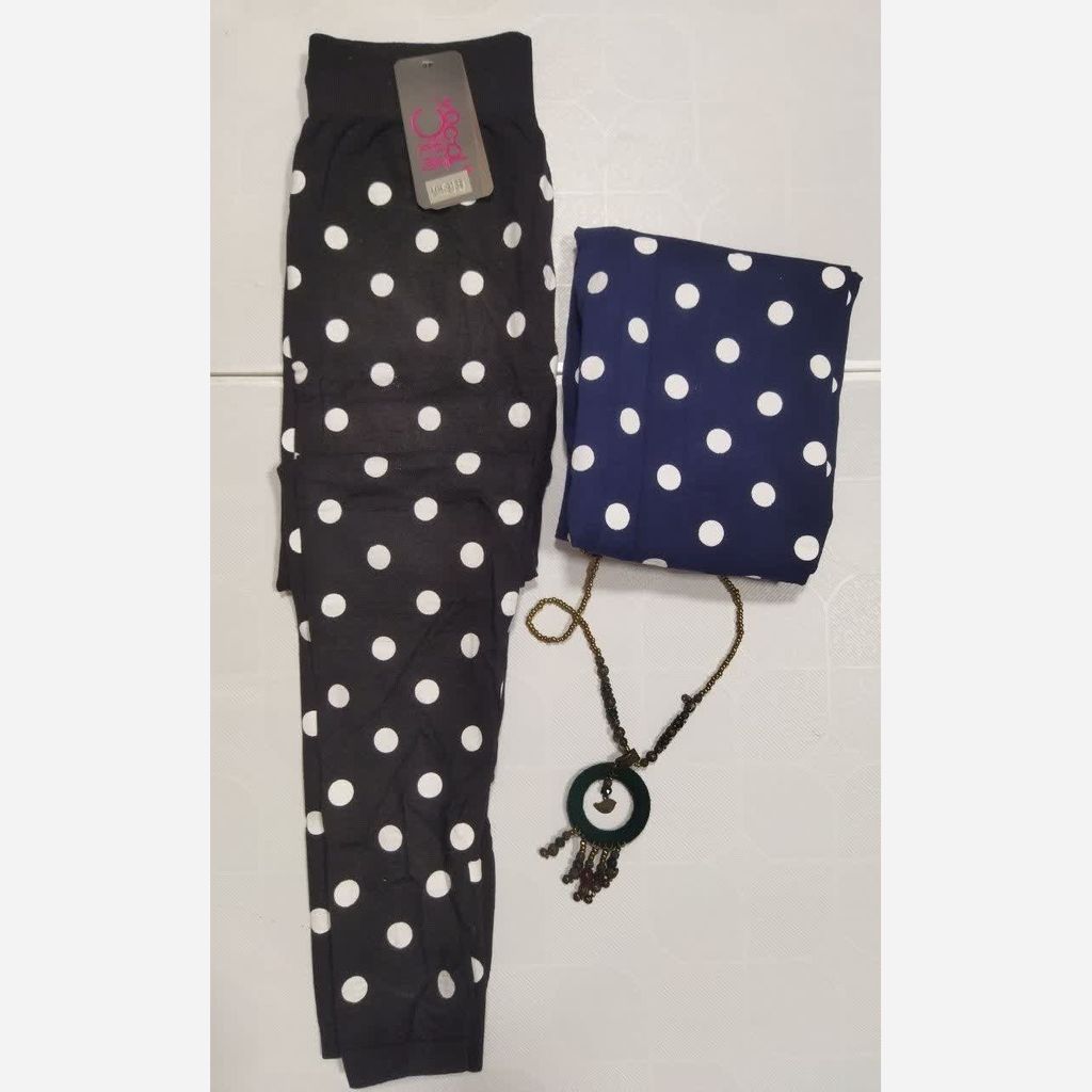 خرید آنلاین شلوار یا لگ خالخالی زنانه sh7u