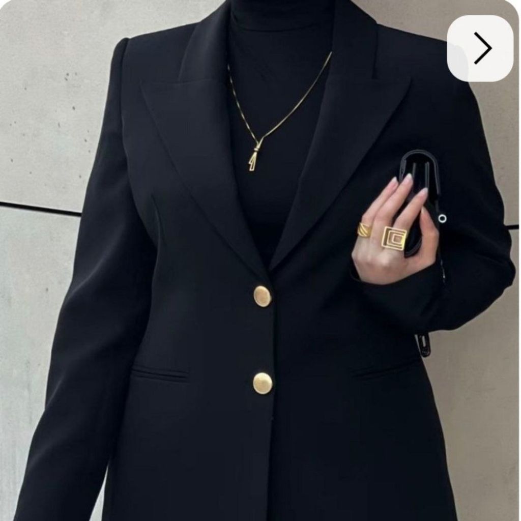 خرید آنلاین کت تک مشکی زنانه مروا