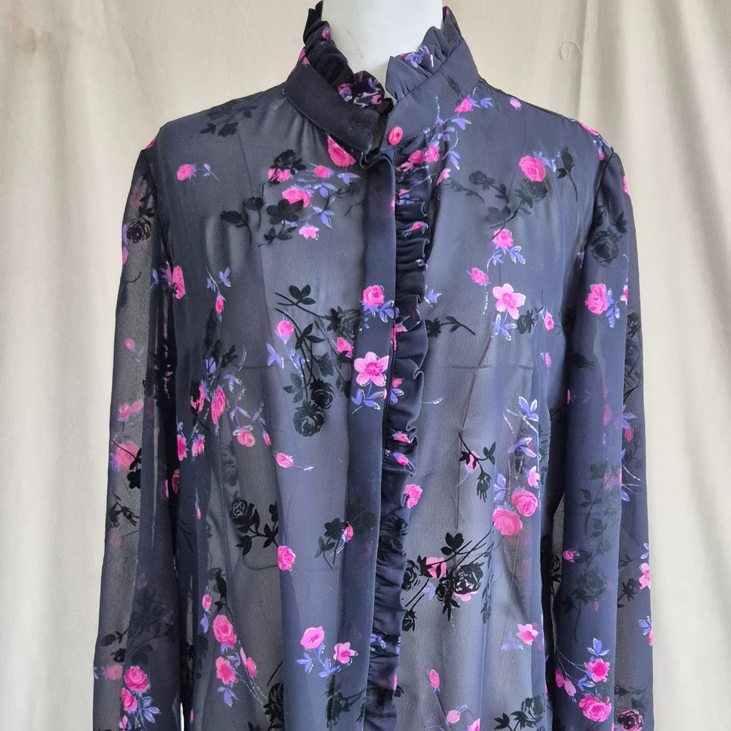 قیمت ارزان شومیز زنانه مشکی گلدار گل مخملی حریر در سه رنگ بنفش صورتی، قرمز، نارنجی