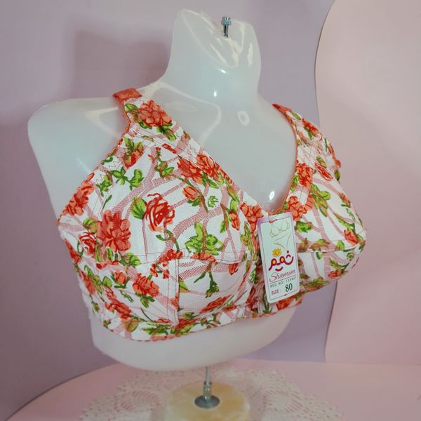 سوتین گیپورکشی رنگی داخل نخی بدون فنر برندشمیم ارسال رایگان