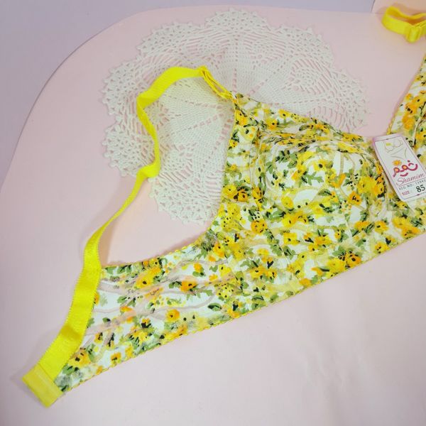 سوتین گیپورکشی رنگی داخل نخی بدون فنر برندشمیم ارسال رایگان