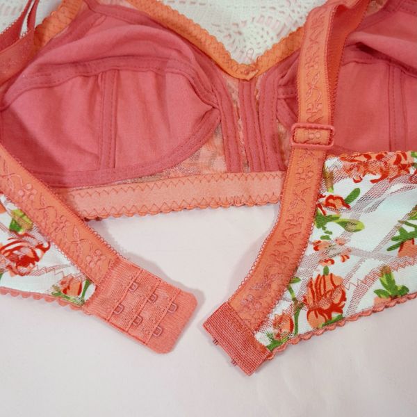 سوتین گیپورکشی رنگی داخل نخی بدون فنر برندشمیم ارسال رایگان