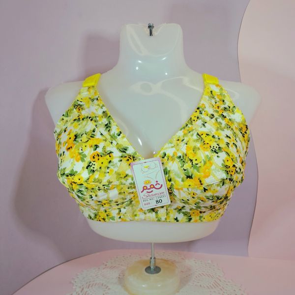 سوتین گیپورکشی رنگی داخل نخی بدون فنر برندشمیم ارسال رایگان