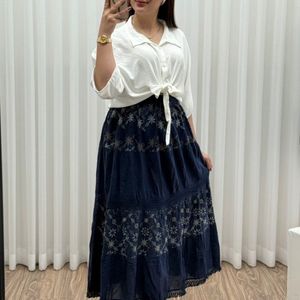 دامن سلن خامه دوزی کیفیت جنس عالی وارداتی