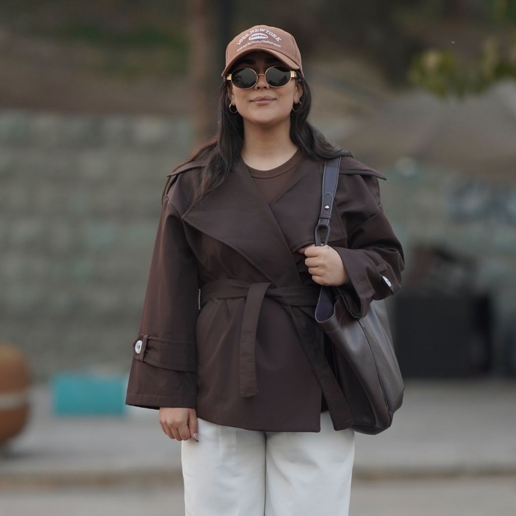 فروش اینترنتی بارونی کوتاه قهوه ایی