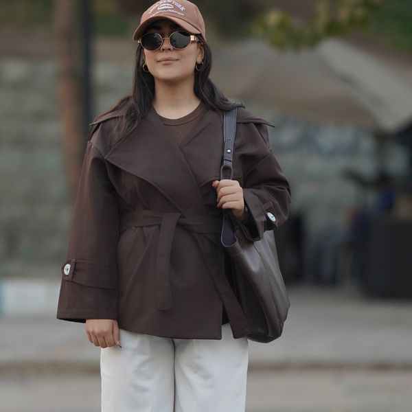 بارونی کوتاه قهوه ایی