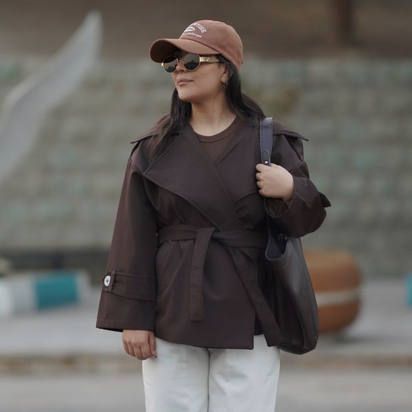 بارونی کوتاه قهوه ایی