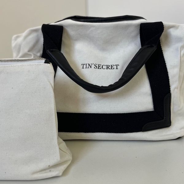 کیف کتان رنگ سفید/ تتبگ کتان