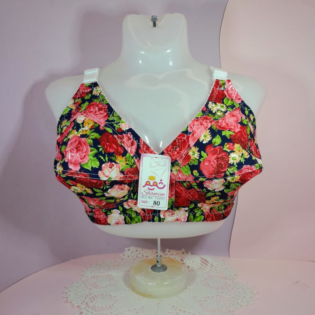 قیمت سوتین زنانه کتان دولایه برند شمیم ارسال رایگان