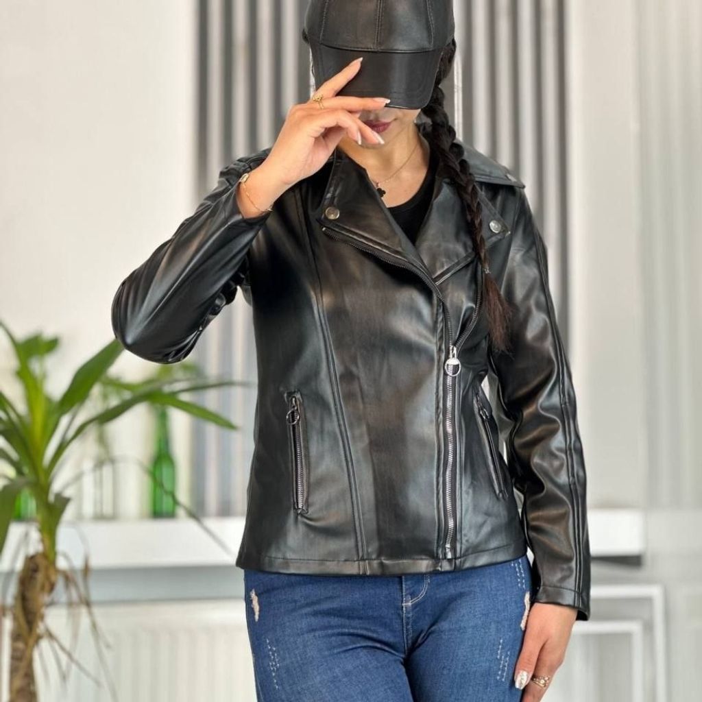 فروش اینترنتی کت چرم زنانه کیانا