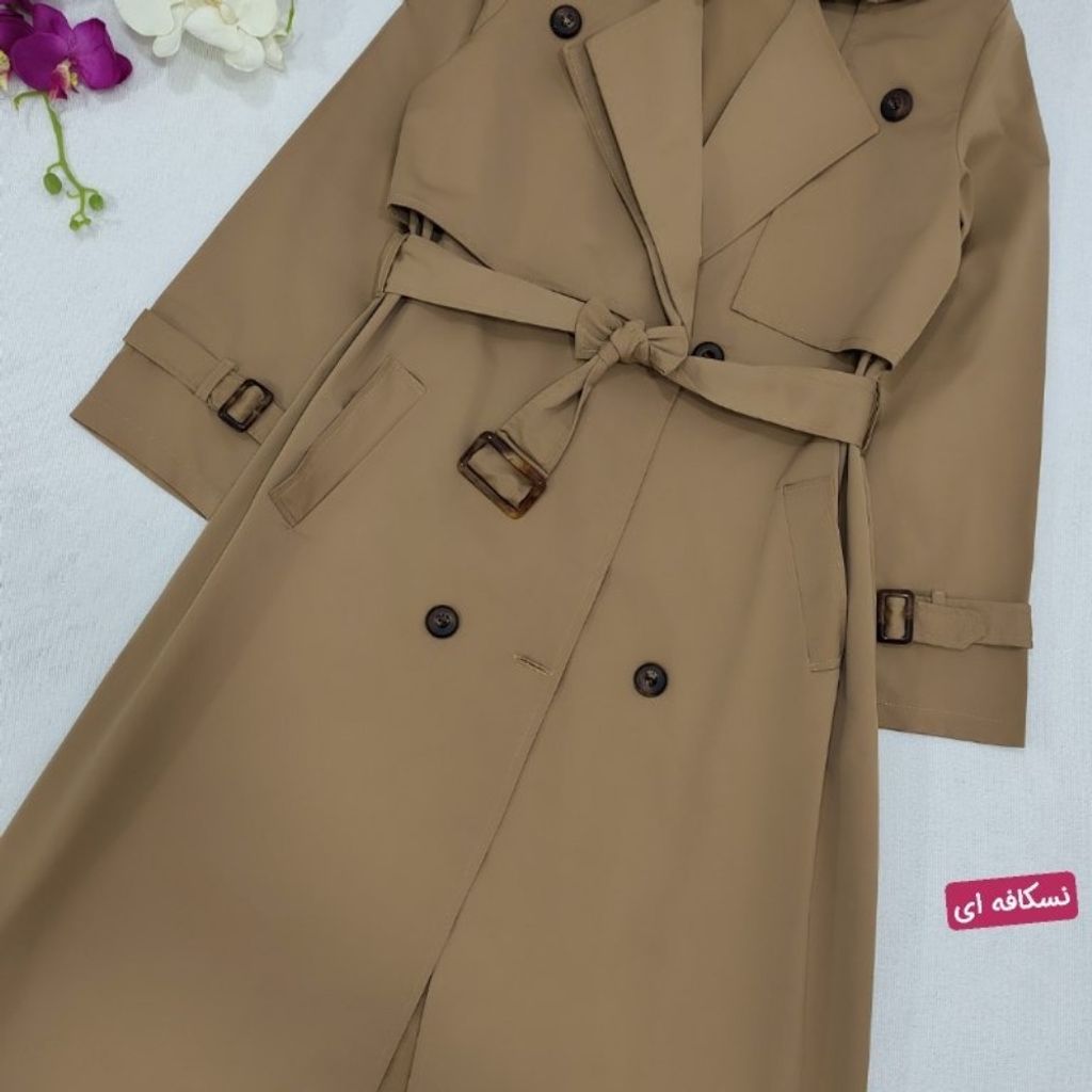 خرید اینترنتی مانتو بارونی چشمک