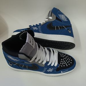 مشخصات کتونی مردانه نایک جردن وودو ساقدار آبی کیفیت بالا