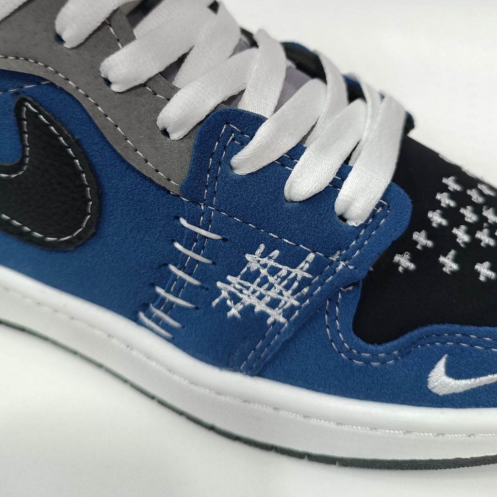 خرید اینترنتی کتونی مردانه نایک جردن وودو ساقدار آبی کیفیت بالا