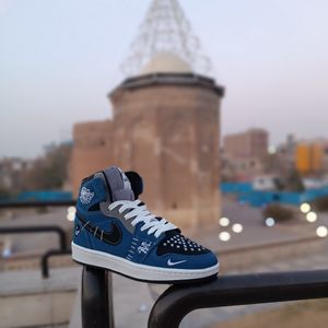 مشخصات کتونی مردانه نایک جردن وودو ساقدار آبی کیفیت بالا