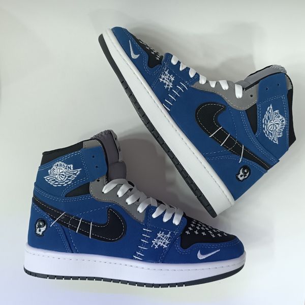 کتونی مردانه نایک جردن وودو ساقدار آبی کیفیت بالا