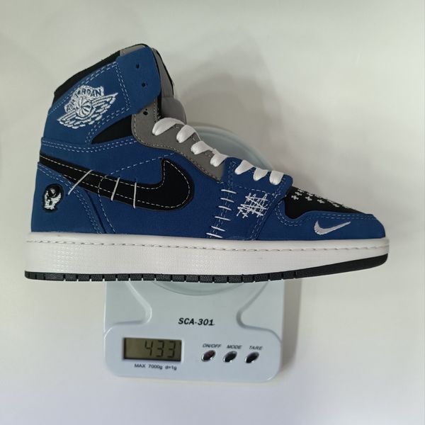 کتونی مردانه نایک جردن وودو ساقدار آبی کیفیت بالا