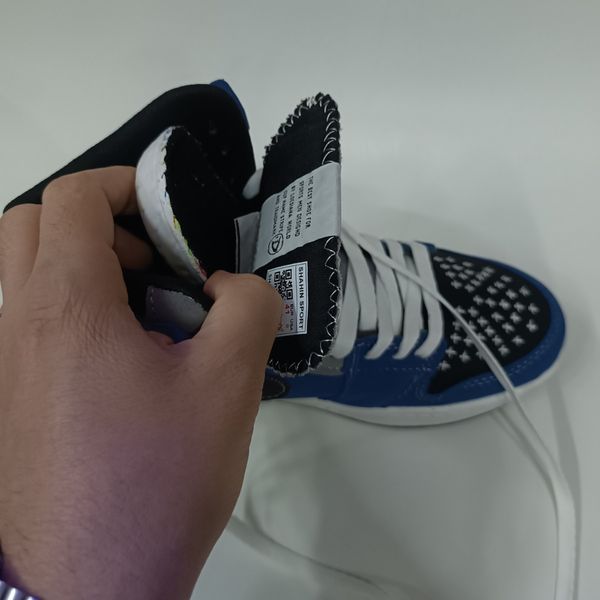 کتونی مردانه نایک جردن وودو ساقدار آبی کیفیت بالا