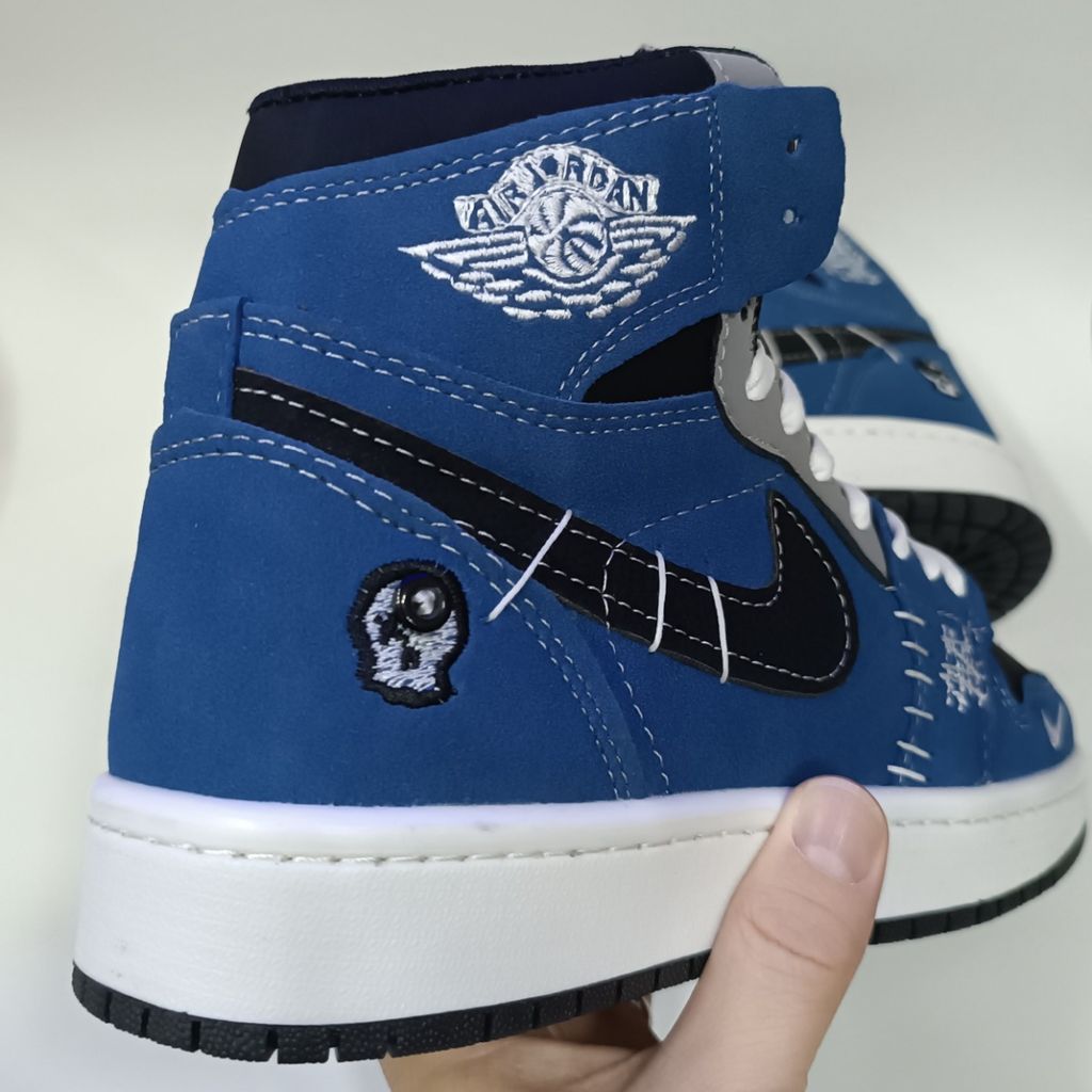 خرید انلاین کتونی مردانه نایک جردن وودو ساقدار آبی کیفیت بالا