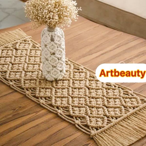 رومیزی مکرومه بافی یلدایی