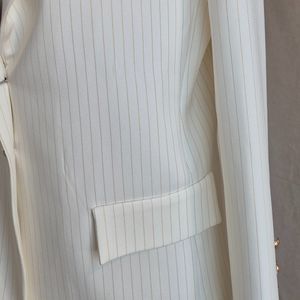 مشخصات کت شلوار سفید نباتی رسمی مجلسی زنانه کرپ مازراتی