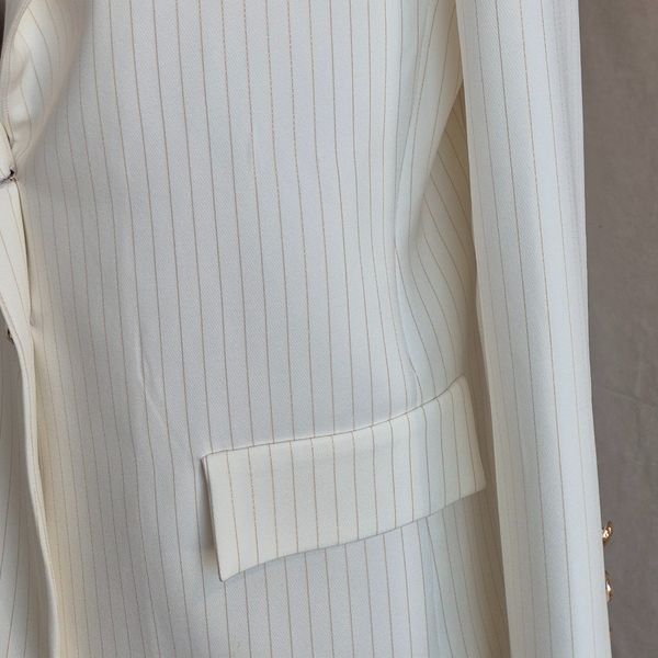 کت شلوار سفید نباتی رسمی مجلسی زنانه کرپ مازراتی