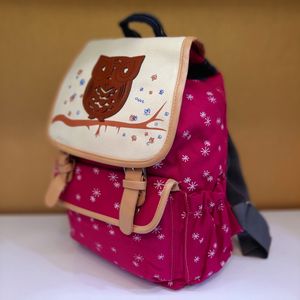 کوله پشتی جغد برفی صورتی