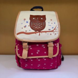 خرید آنلاین کوله پشتی جغد برفی صورتی