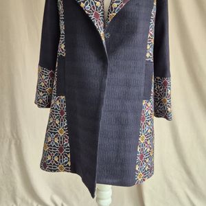 خرید انلاین پالتو زنانه سرمه ای