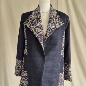 پالتو زنانه سرمه ای