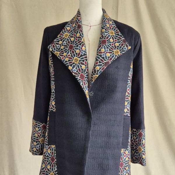 پالتو زنانه سرمه ای