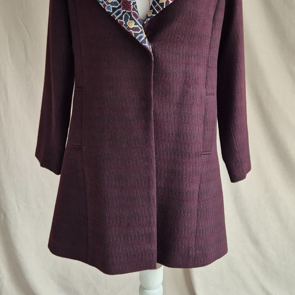 خرید آنلاین پالتو زنانه زرشکی