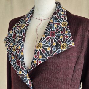 خرید آنلاین پالتو زنانه زرشکی