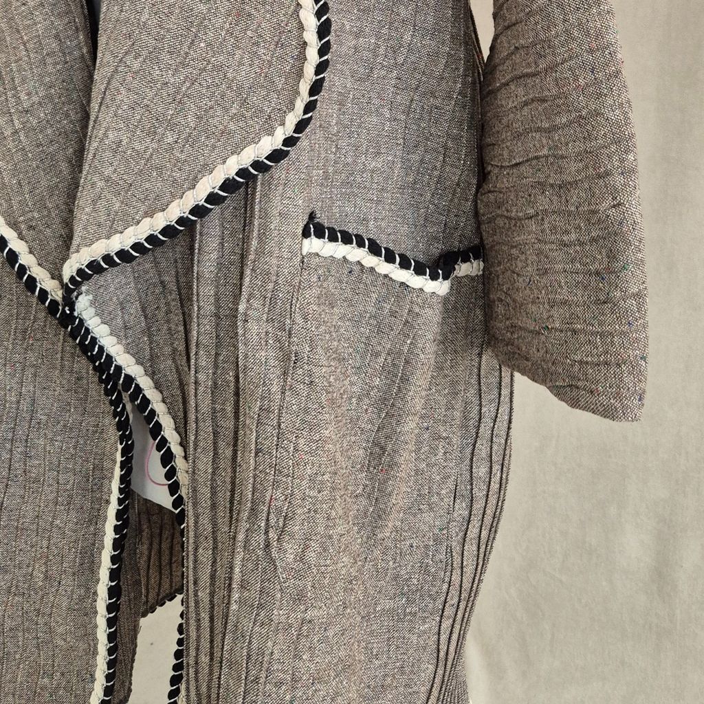 خرید آنلاین مانتو زنانه پارچه پشم پیلیسه قهوه ای شاین