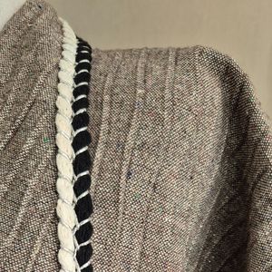 خرید آنلاین مانتو زنانه پارچه پشم پیلیسه قهوه ای شاین