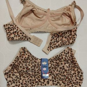 سوتین نخی دو لایه پلنگی st73u