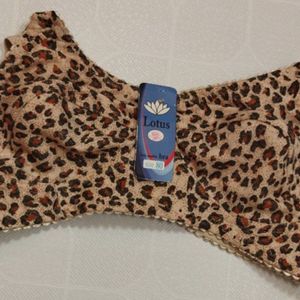 سوتین نخی دو لایه پلنگی st73u