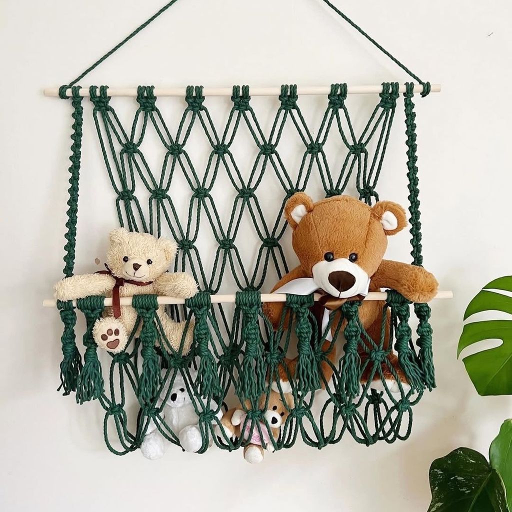 خرید انلاین هولدر عروسک مکرومه بافی طرح گیلاس