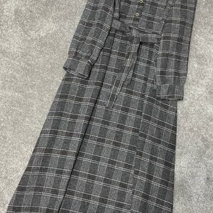 خرید اینترنتی کفتان بلند چهارخونه