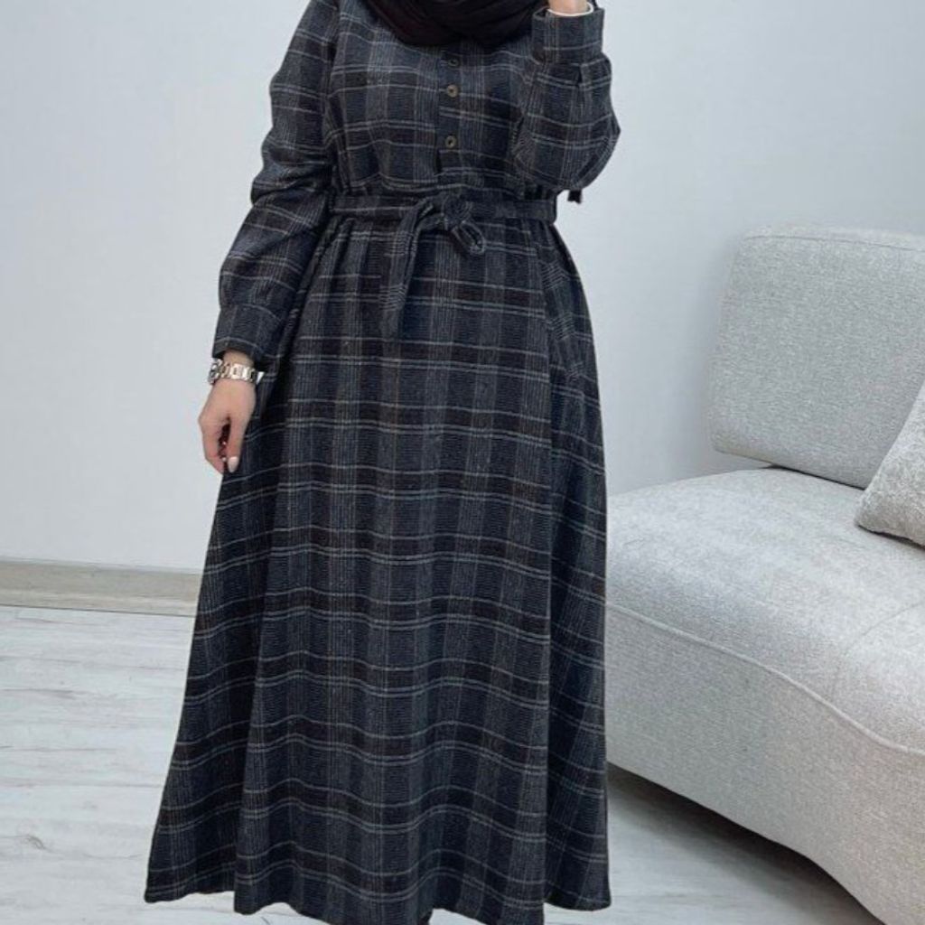 فروش اینترنتی کفتان بلند چهارخونه