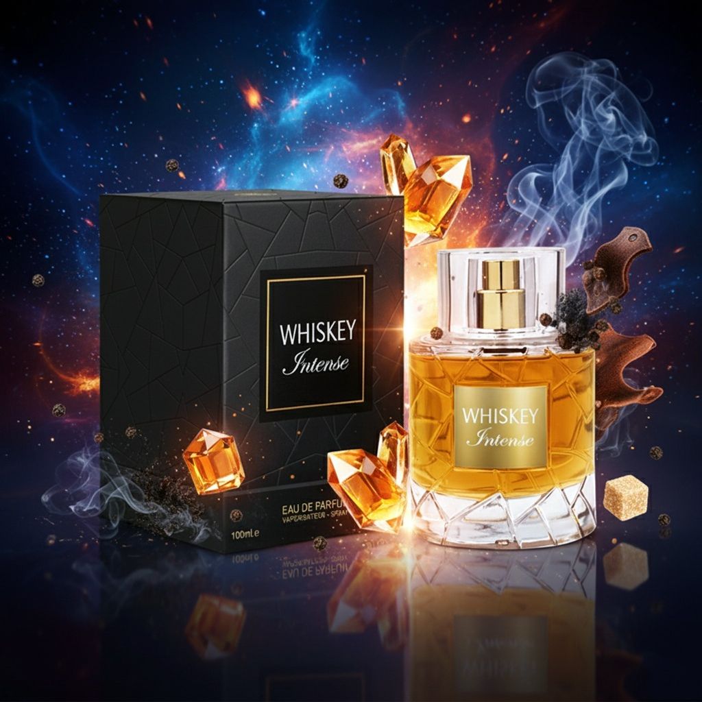 خرید آنلاین عطر اصل امارات رایحه ویسکی مردانه مدل ویسکی اینتنس فراگرنس ورد
