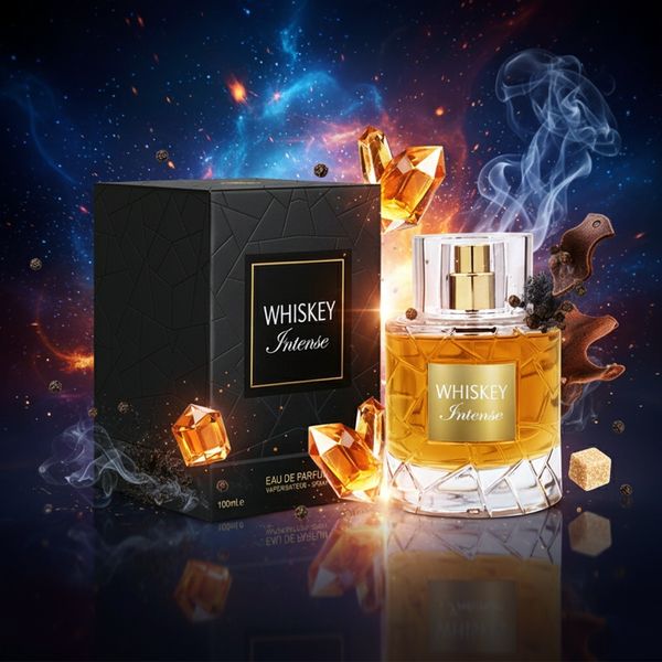 عطر اصل امارات رایحه ویسکی مردانه مدل ویسکی اینتنس فراگرنس ورد